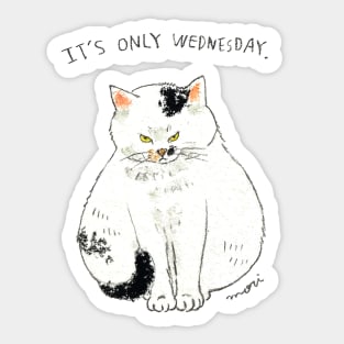 It's only Wednesday Sticker